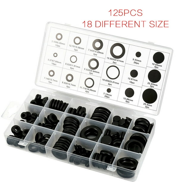 125pc Rubber Grommets Kit & Firewall Hole Plug Wire Ring Assortment Set Electrical Gasket Tools Rubber Grommet & Plug Assortment 125pc Rubber Grommets Kit & Firewall Hole Plug Wire Ring Assortment Set Electrical Gasket Tools Rubber Grommet & Plug Assortment